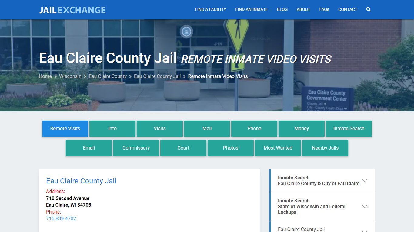 Video Visitation - Eau Claire County Jail, WI - Jail Exchange